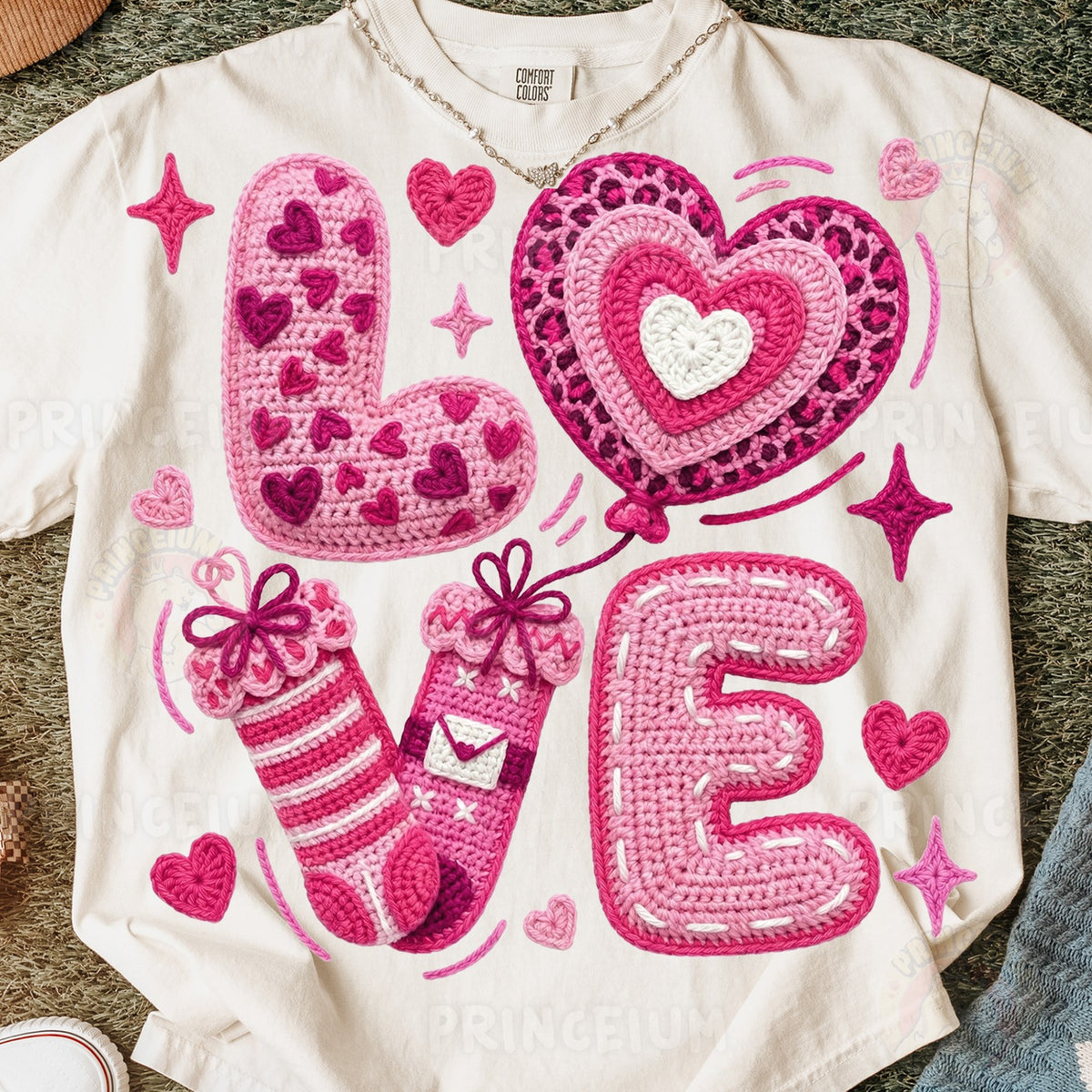 Crochet LOVE Valentine Hearts
