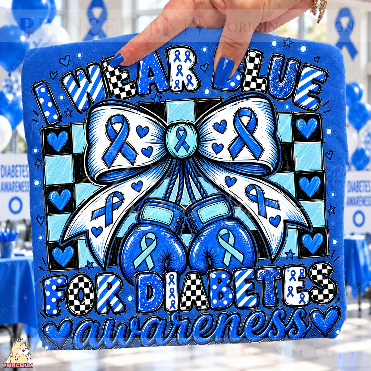 I Wear Blue for Diabetes Awareness
