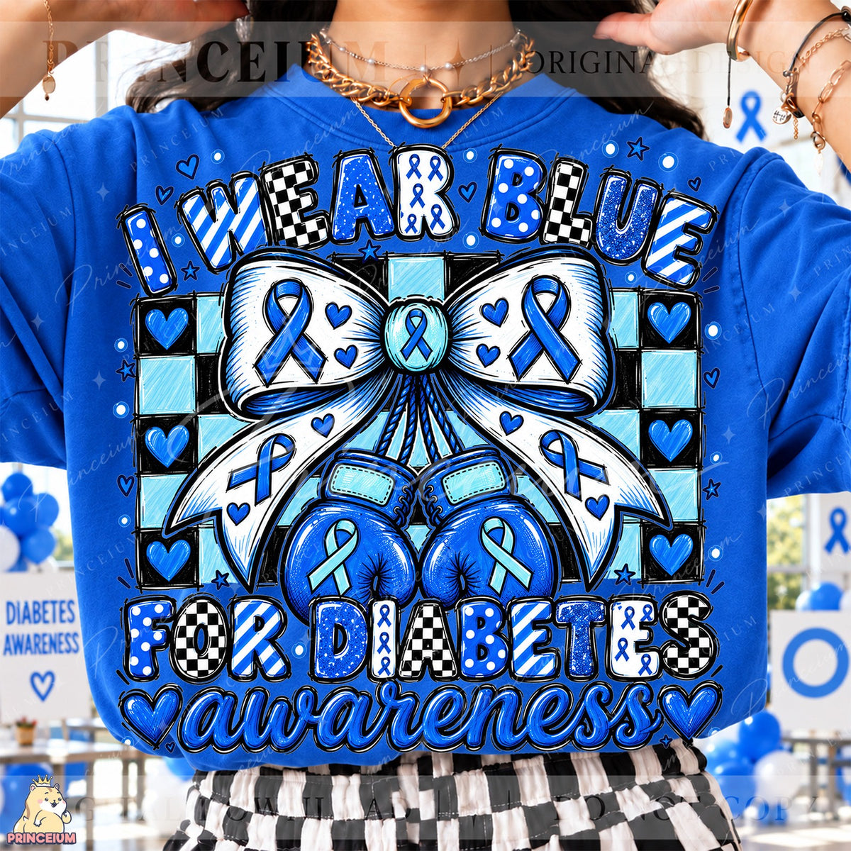 I Wear Blue for Diabetes Awareness