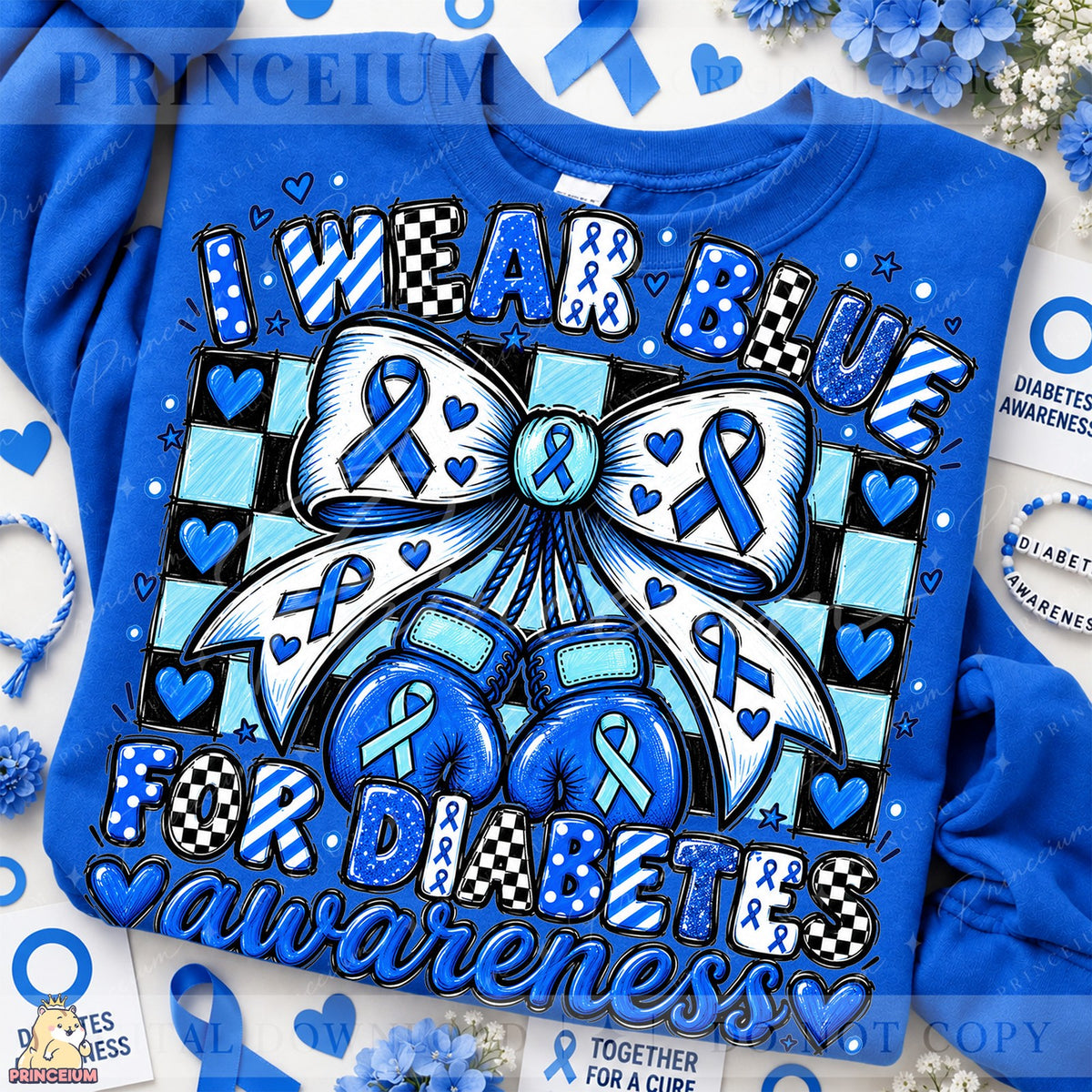 I Wear Blue for Diabetes Awareness