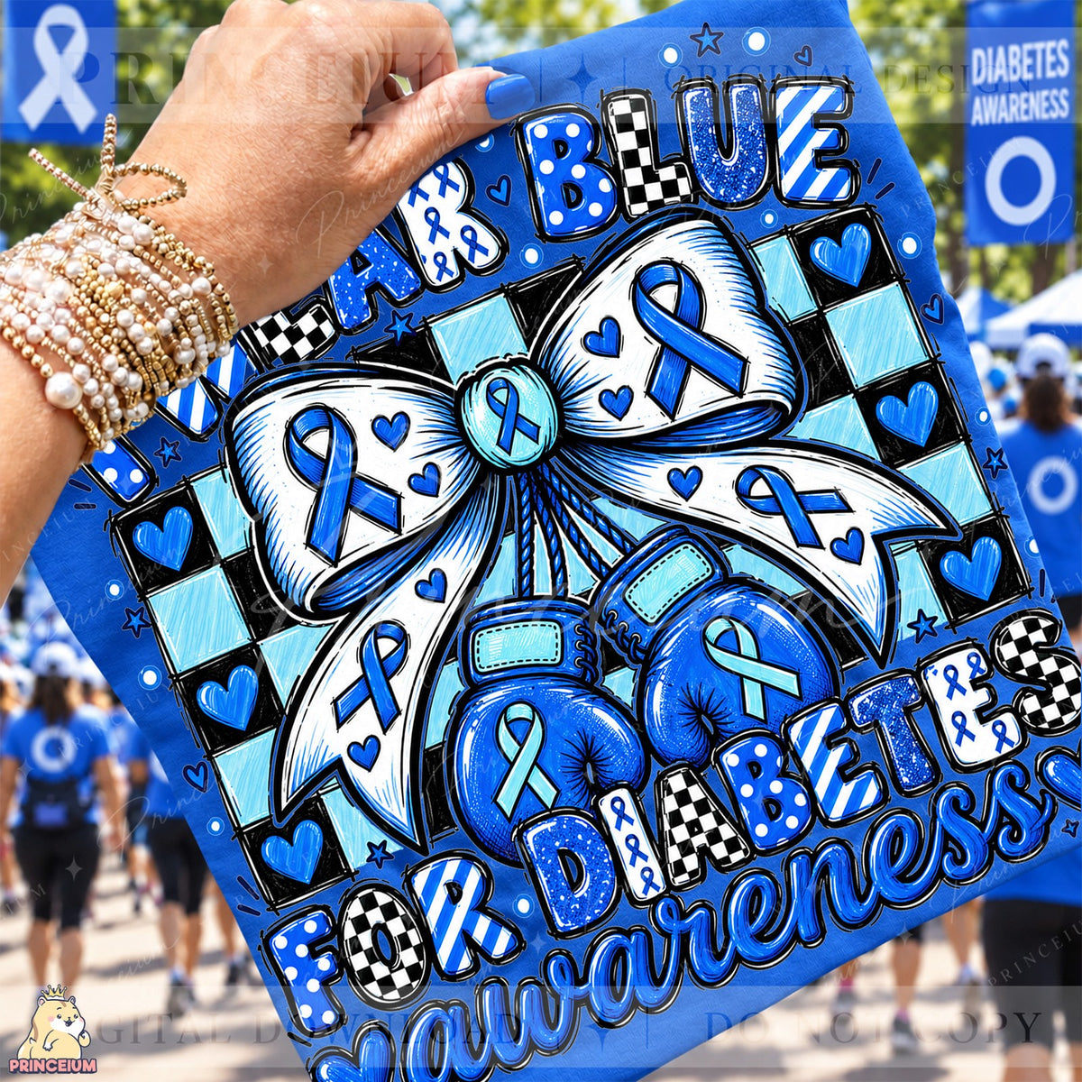 I Wear Blue for Diabetes Awareness