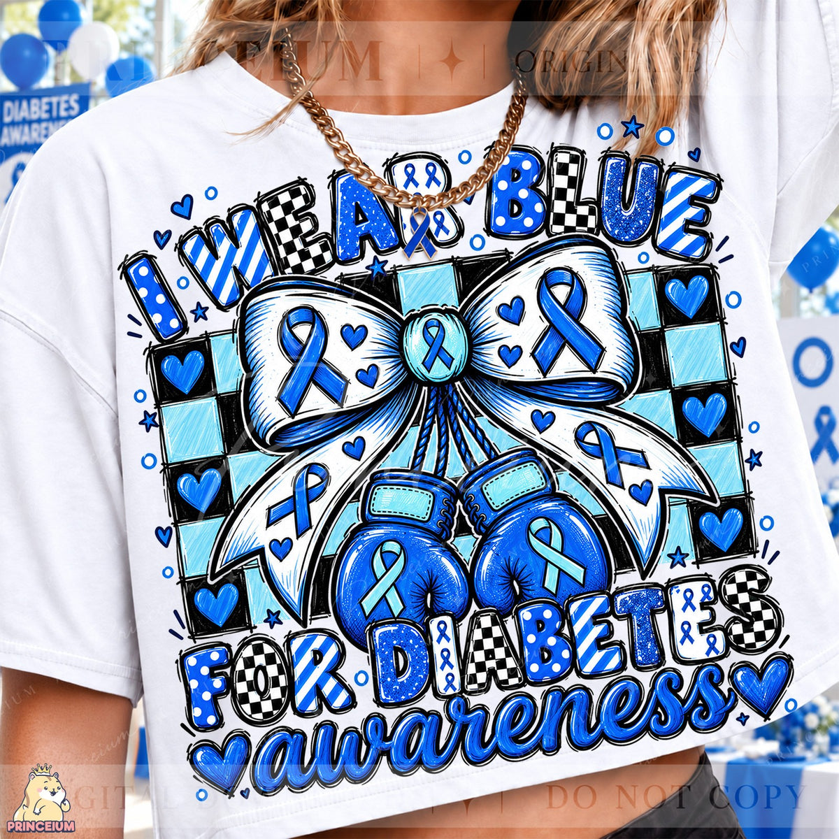 I Wear Blue for Diabetes Awareness