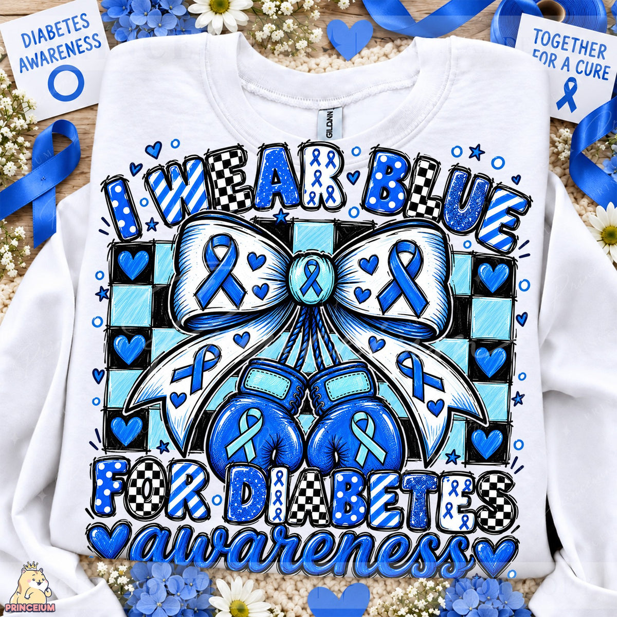I Wear Blue for Diabetes Awareness