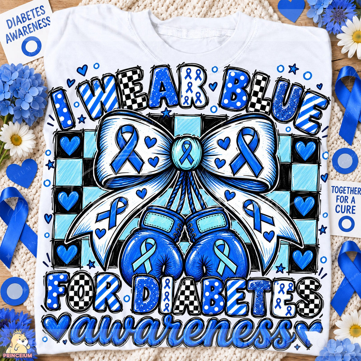 I Wear Blue for Diabetes Awareness