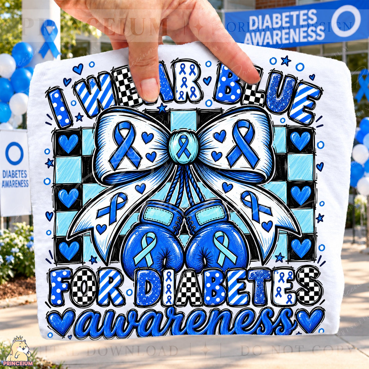 I Wear Blue for Diabetes Awareness