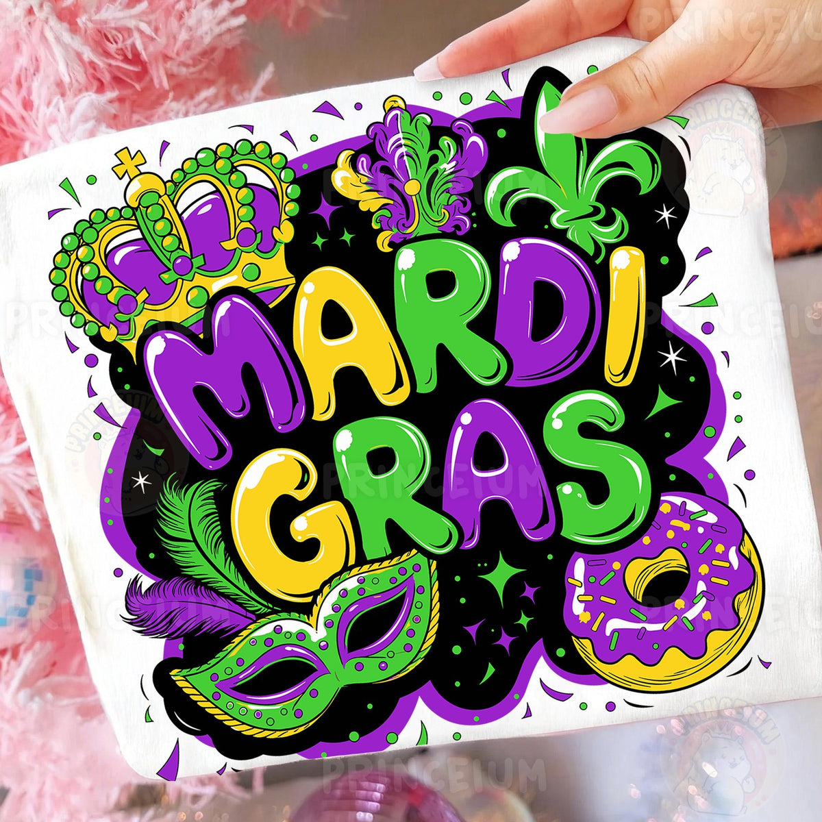 Mardi Gras Crown & Mask