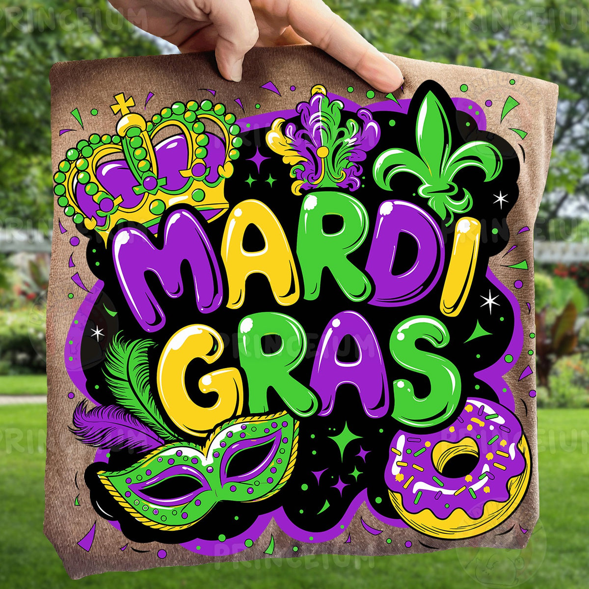 Mardi Gras Crown & Mask
