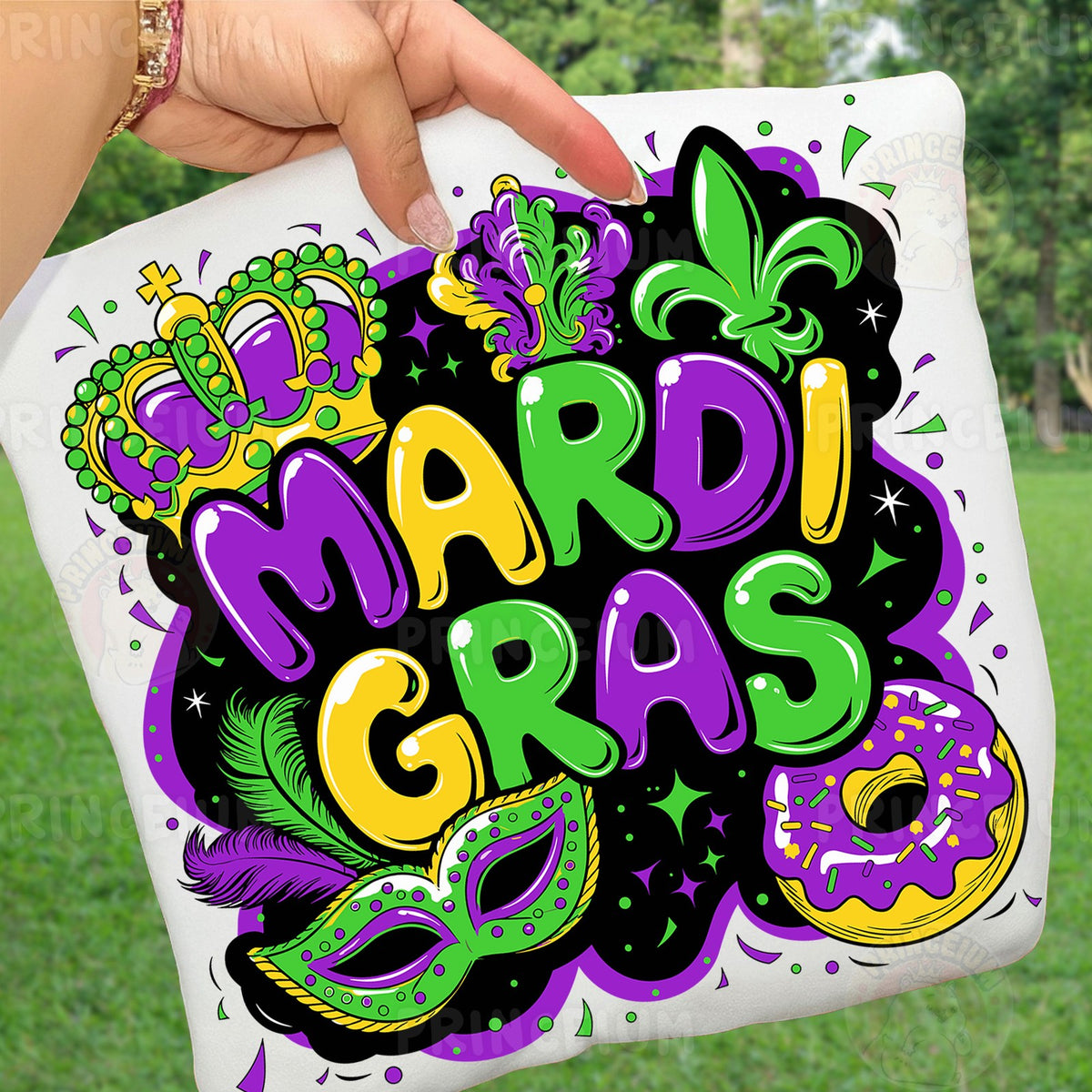Mardi Gras Crown & Mask