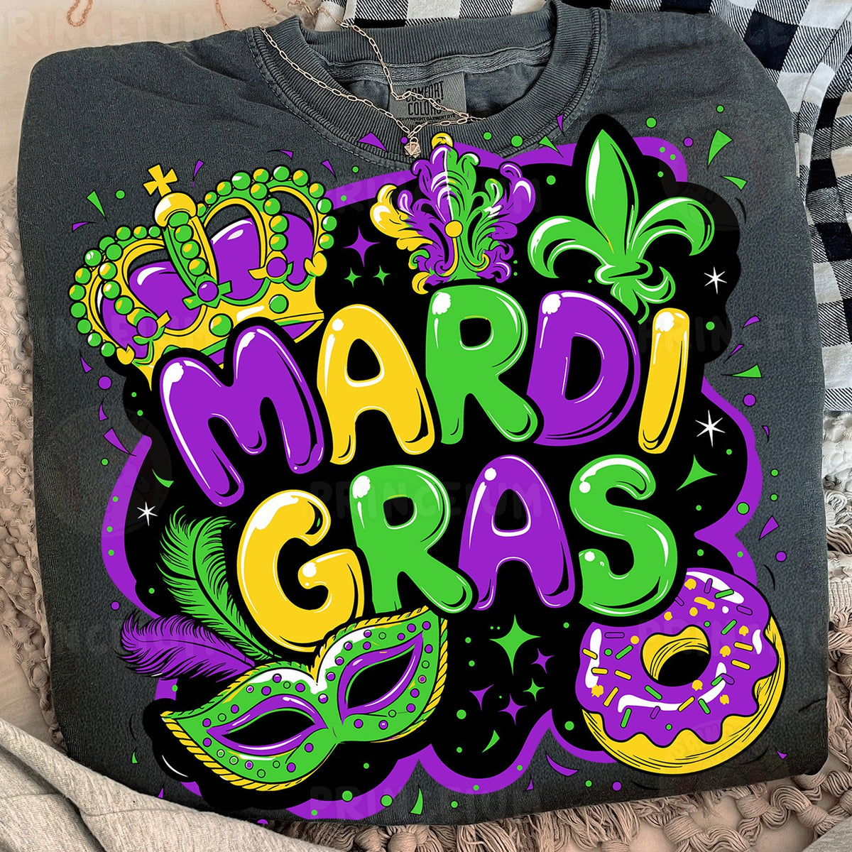 Mardi Gras Crown & Mask