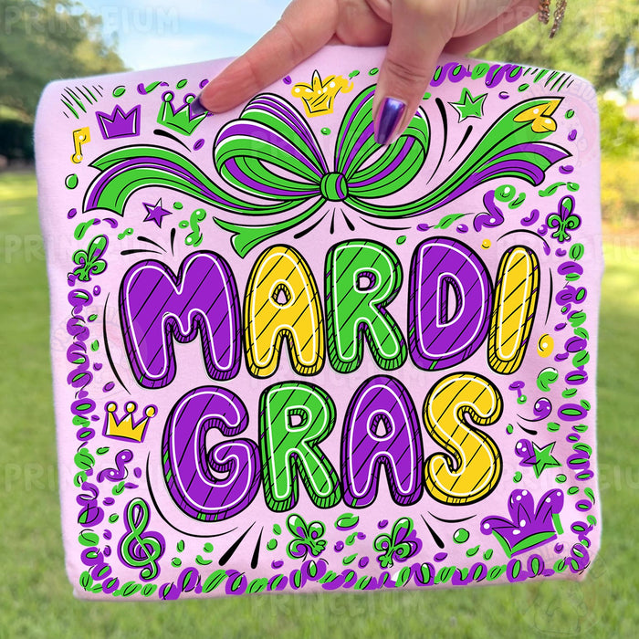 Mardi Gras Bow Doodle