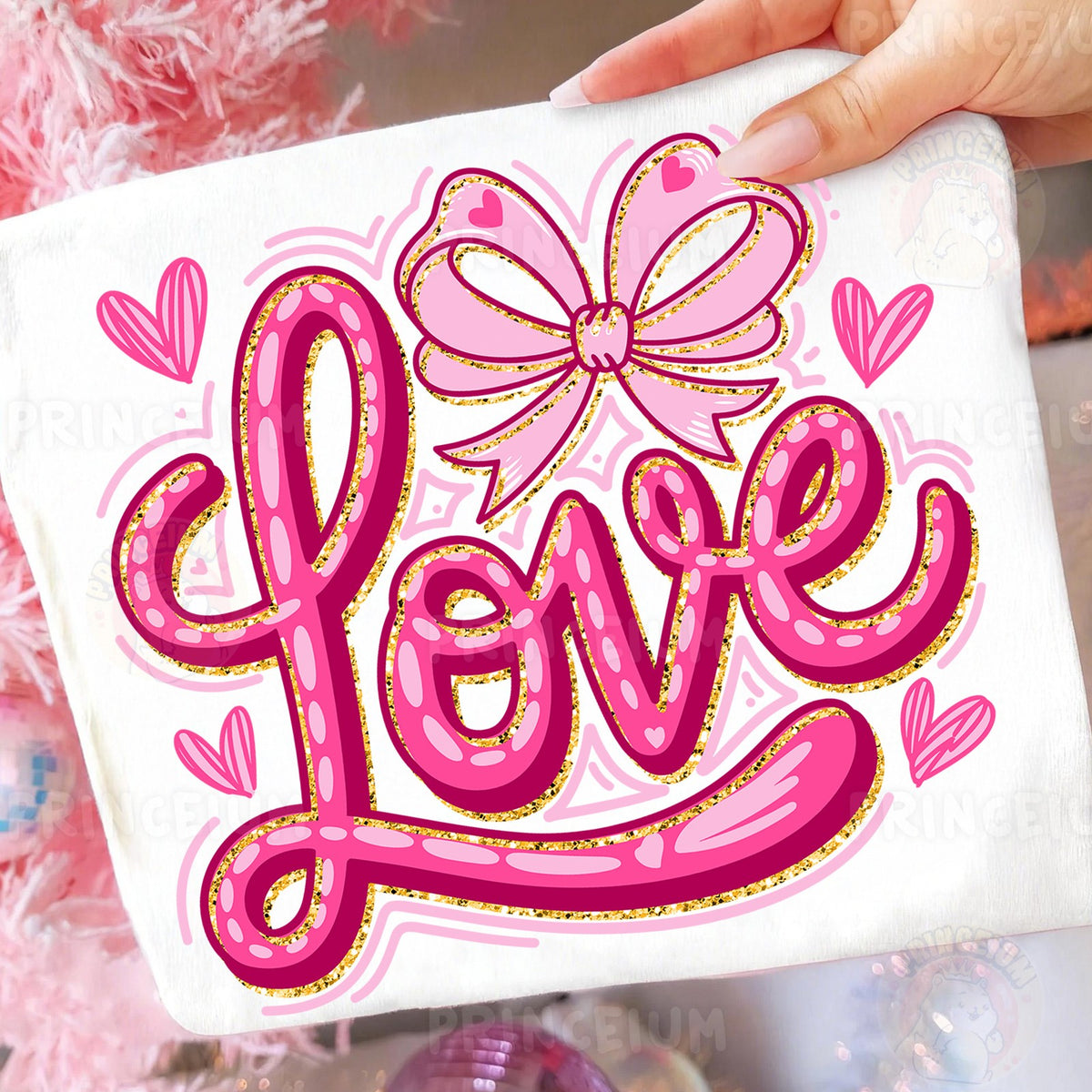 Pink Love Bow Valentine