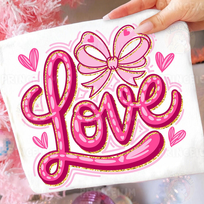 Pink Love Bow Valentine