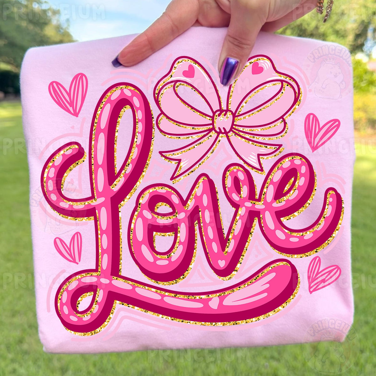 Pink Love Bow Valentine