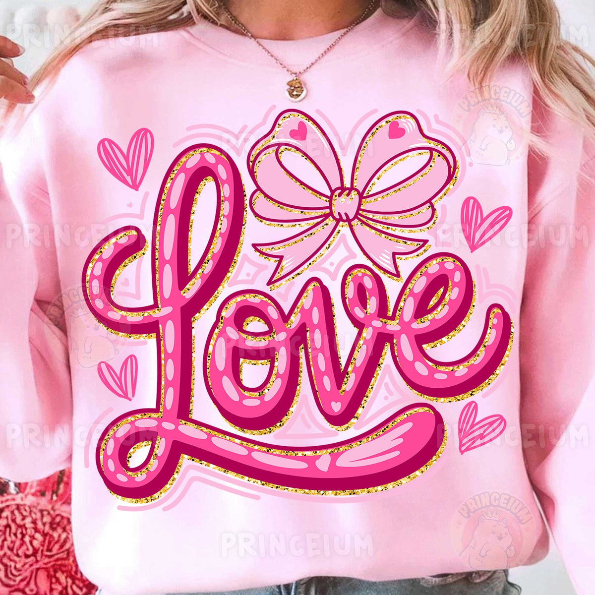 Pink Love Bow Valentine