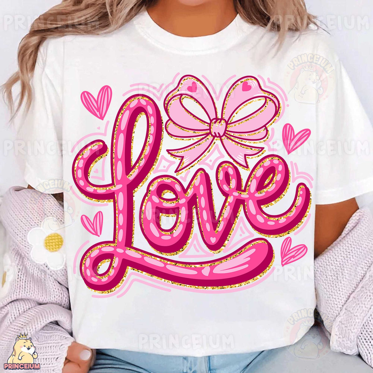 Pink Love Bow Valentine