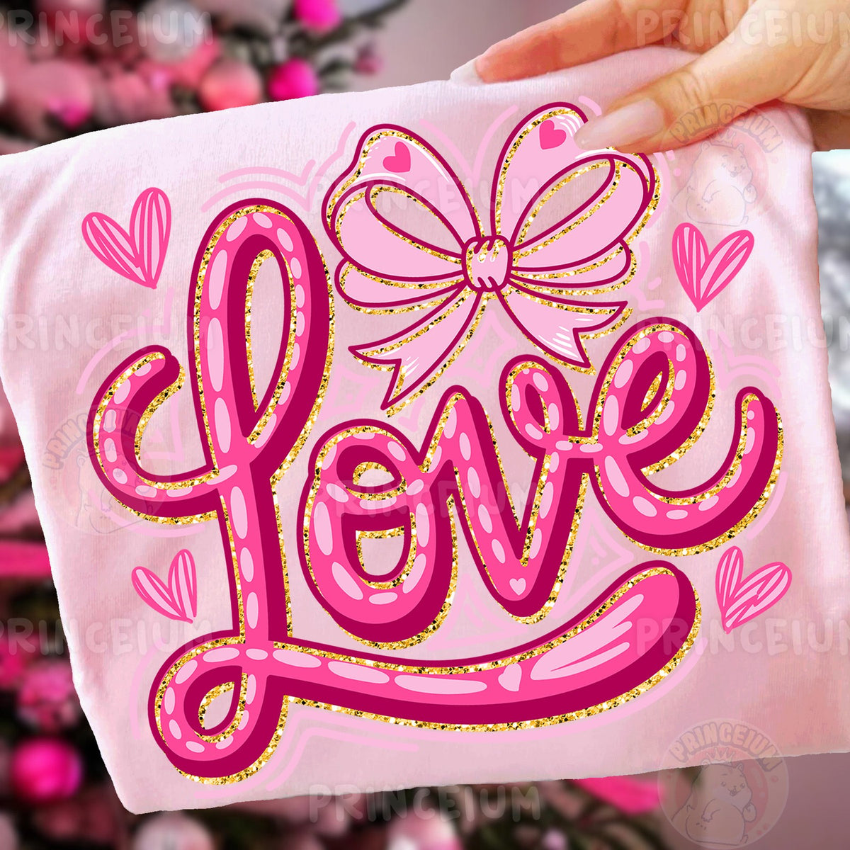 Pink Love Bow Valentine