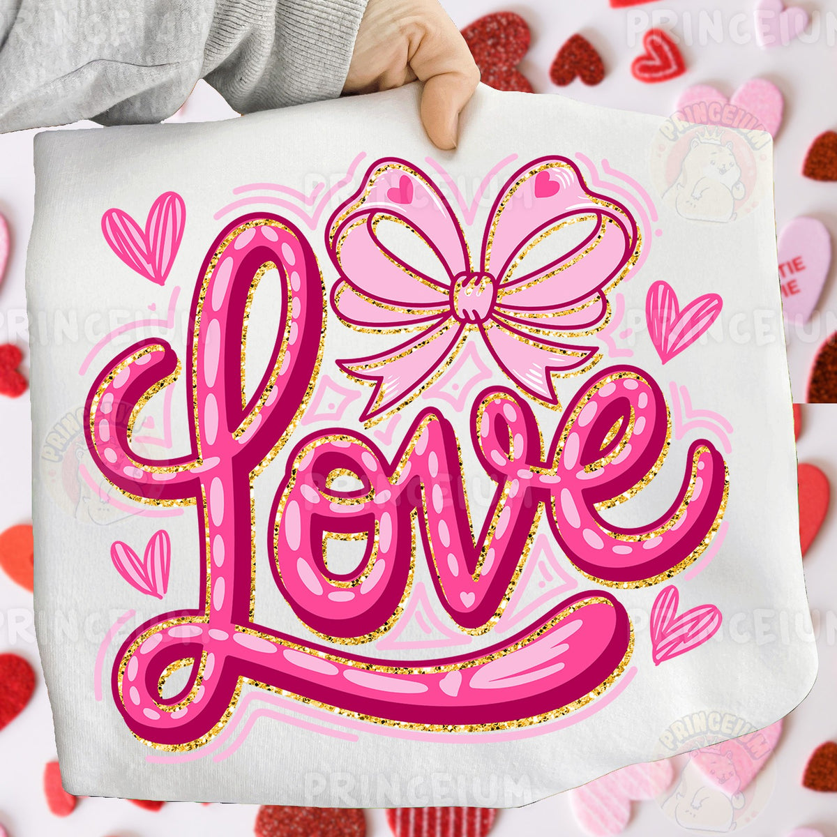 Pink Love Bow Valentine