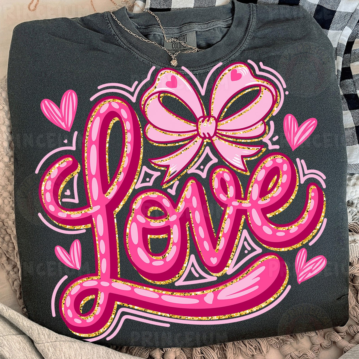 Pink Love Bow Valentine
