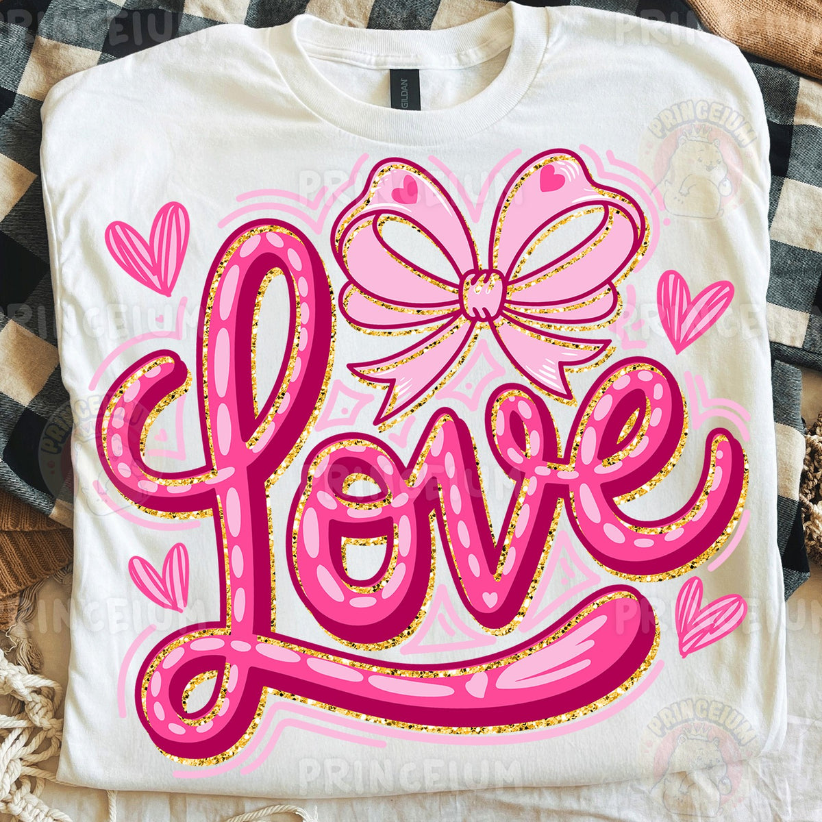 Pink Love Bow Valentine