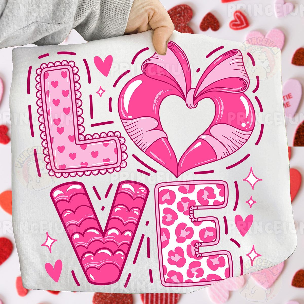 Coquette Bow Heart LOVE