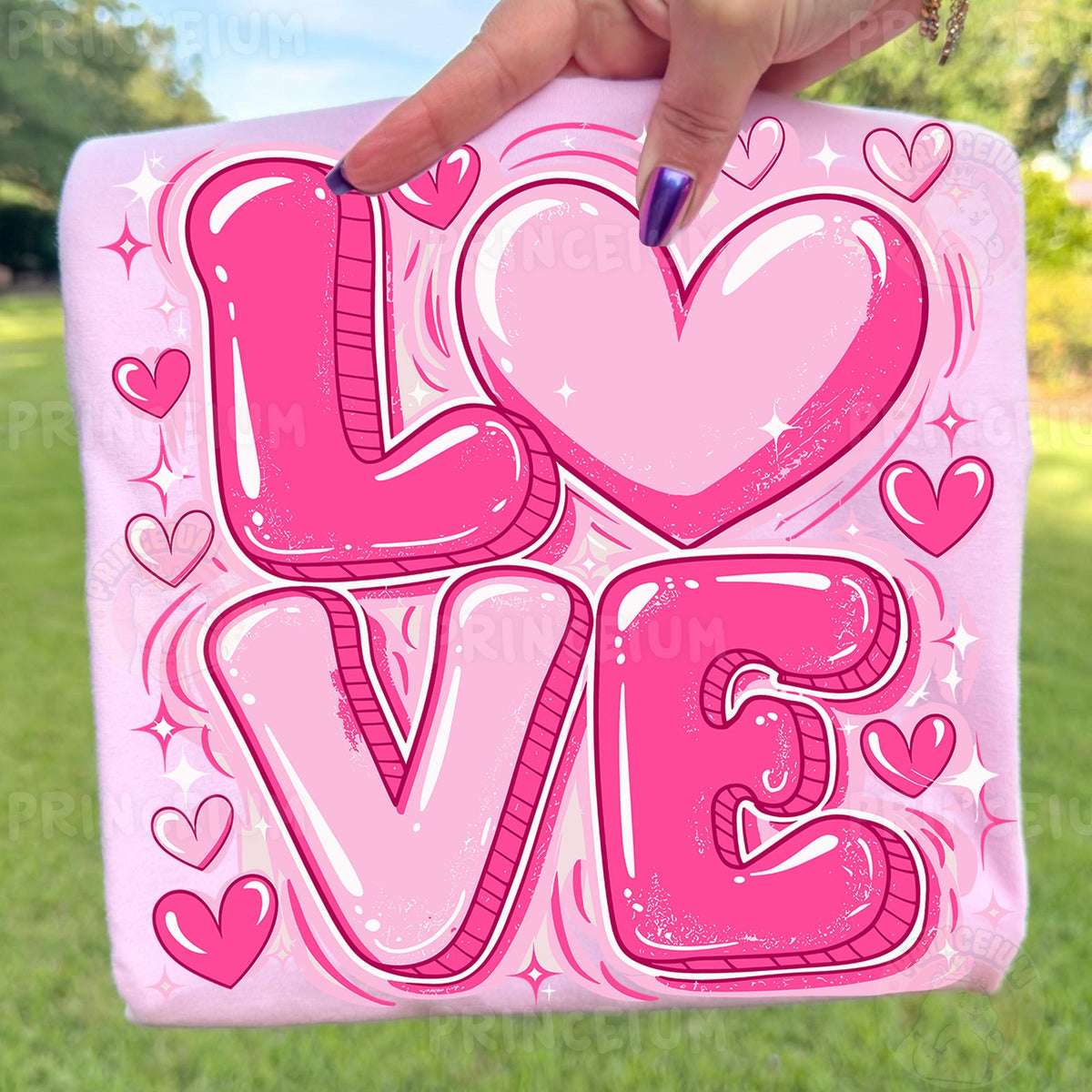 Pink Bubble Love Heart