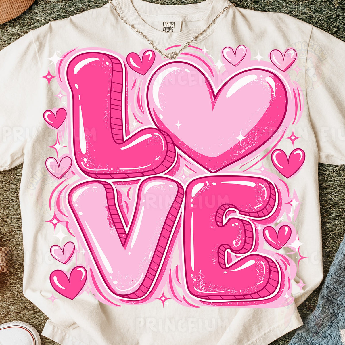 Pink Bubble Love Heart