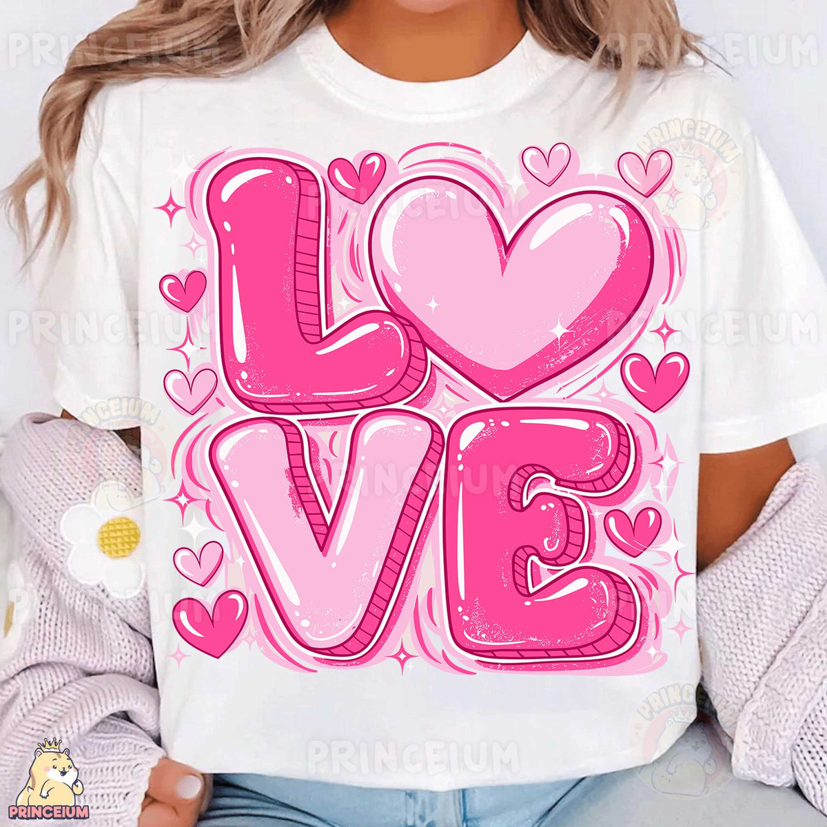 Pink Bubble Love Heart