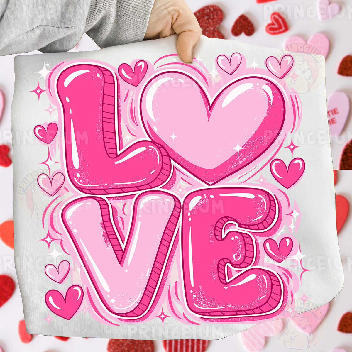 Pink Bubble Love Heart