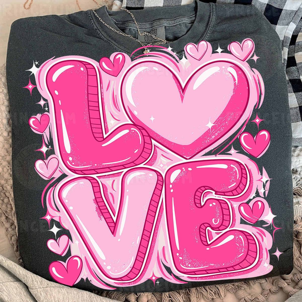 Pink Bubble Love Heart