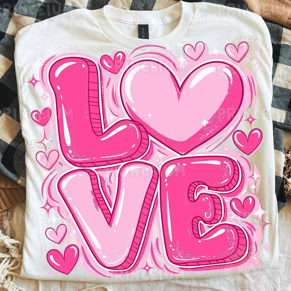 Pink Bubble Love Heart