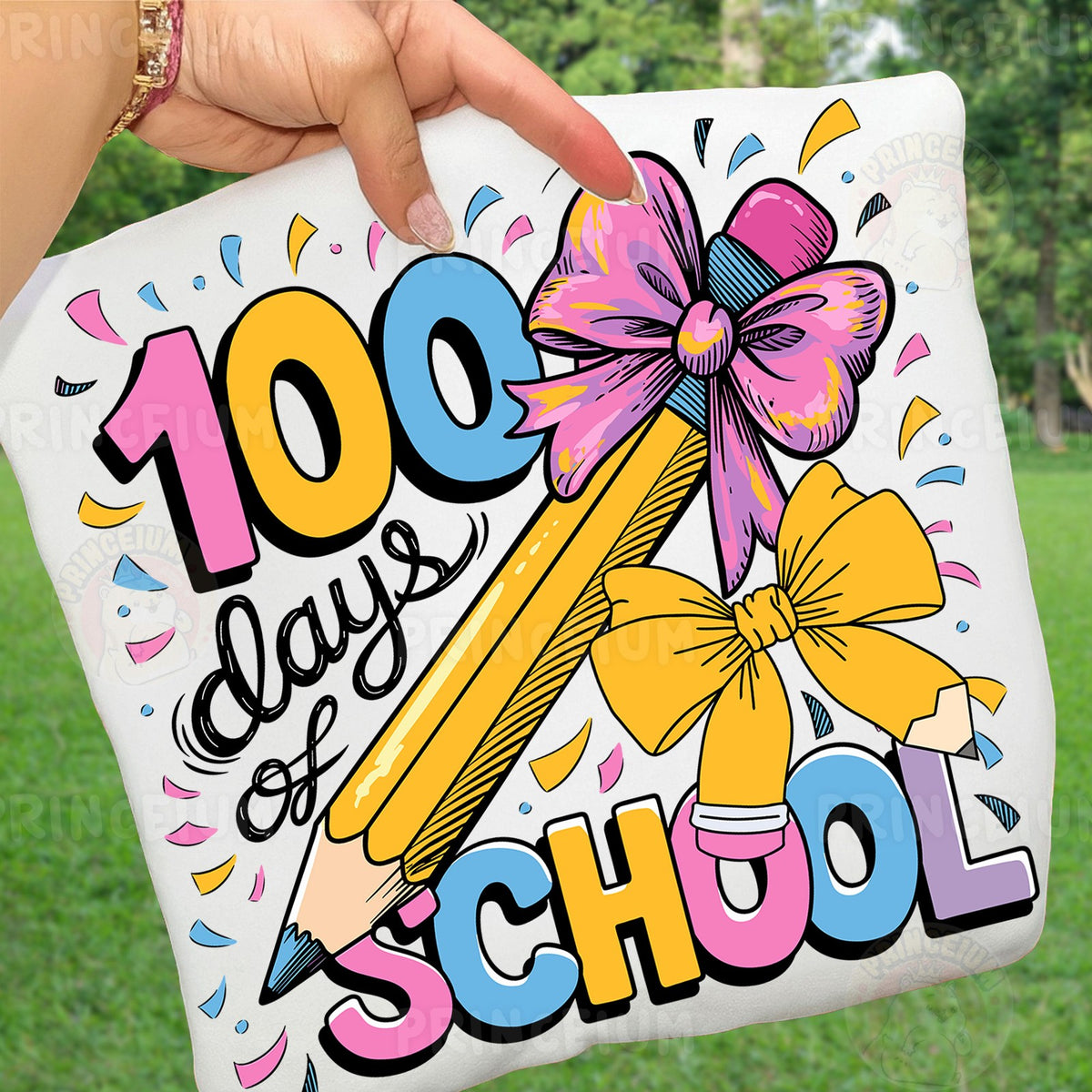 100 Days of School Pencil Bow