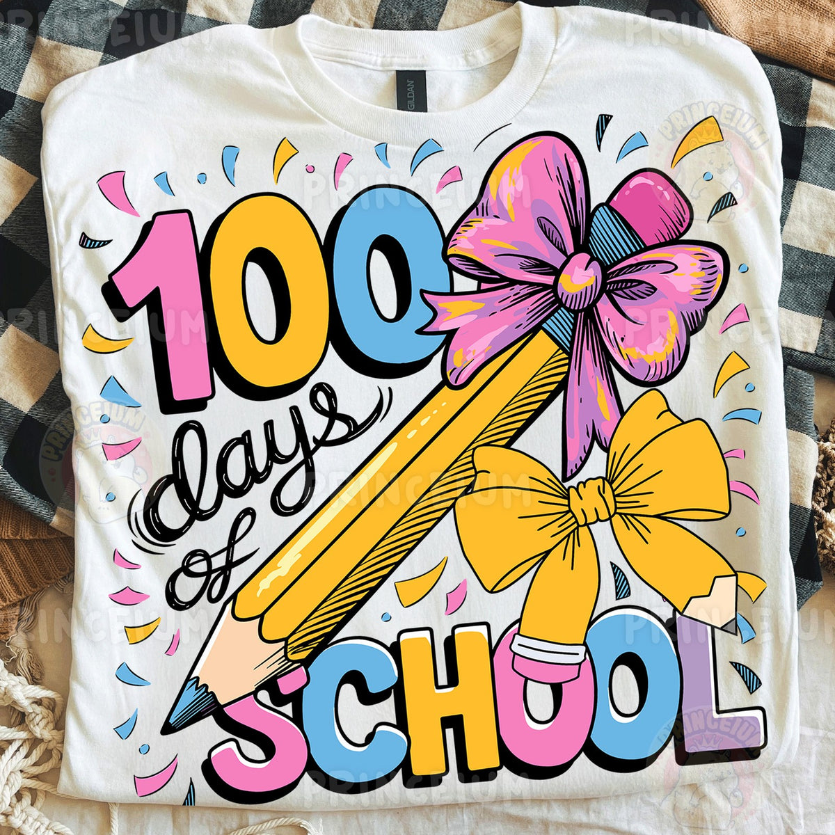 100 Days of School Pencil Bow