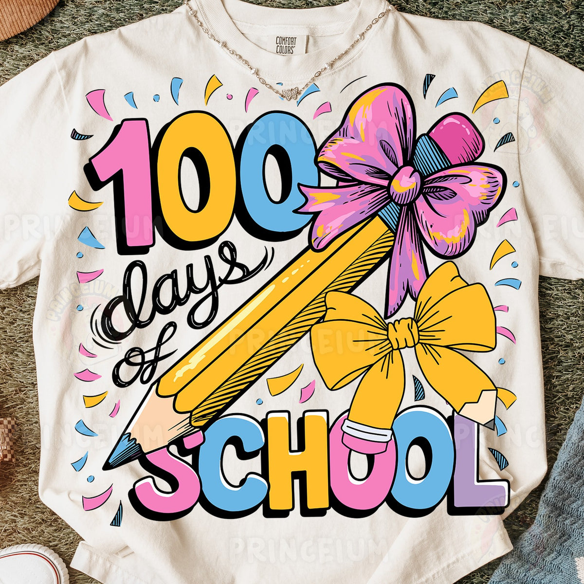 100 Days of School Pencil Bow