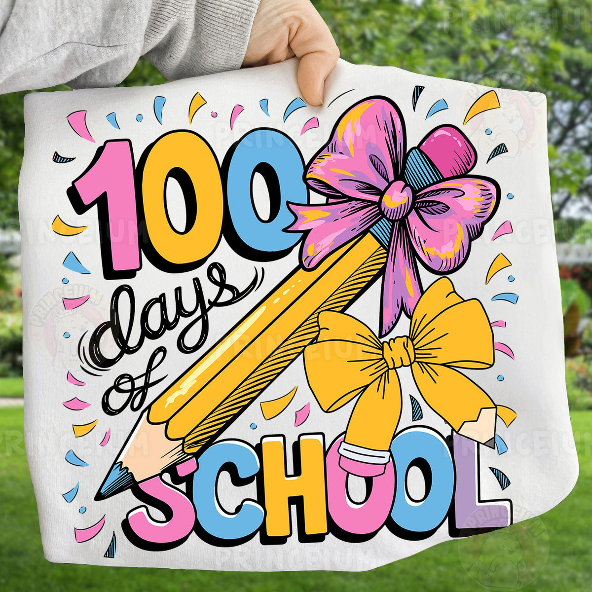 100 Days of School Pencil Bow