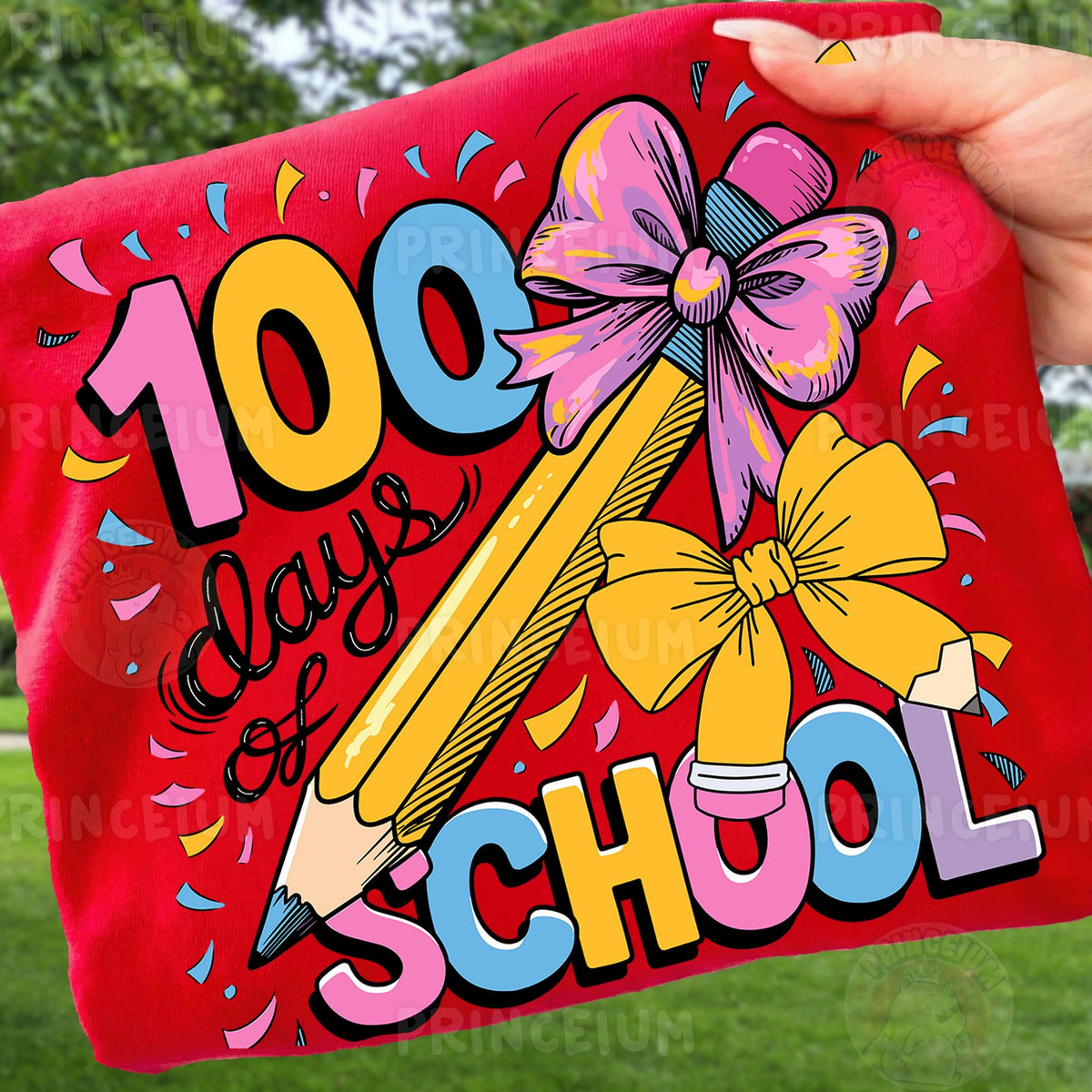 100 Days of School Pencil Bow