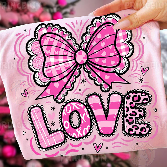 Pink Coquette Bow LOVE