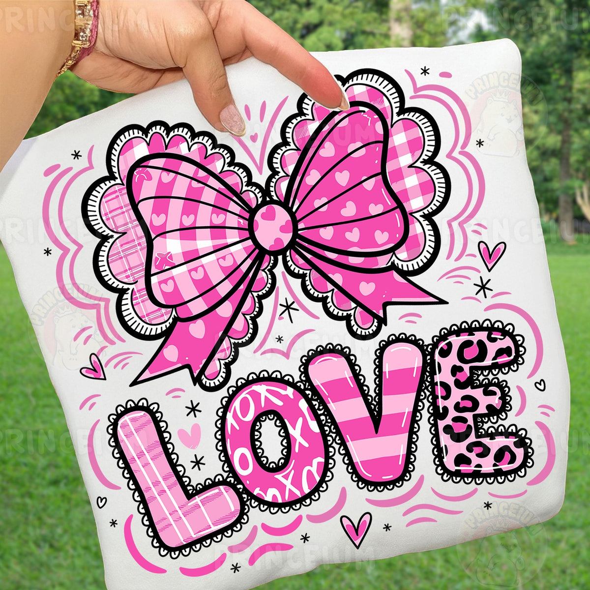 Pink Coquette Bow LOVE