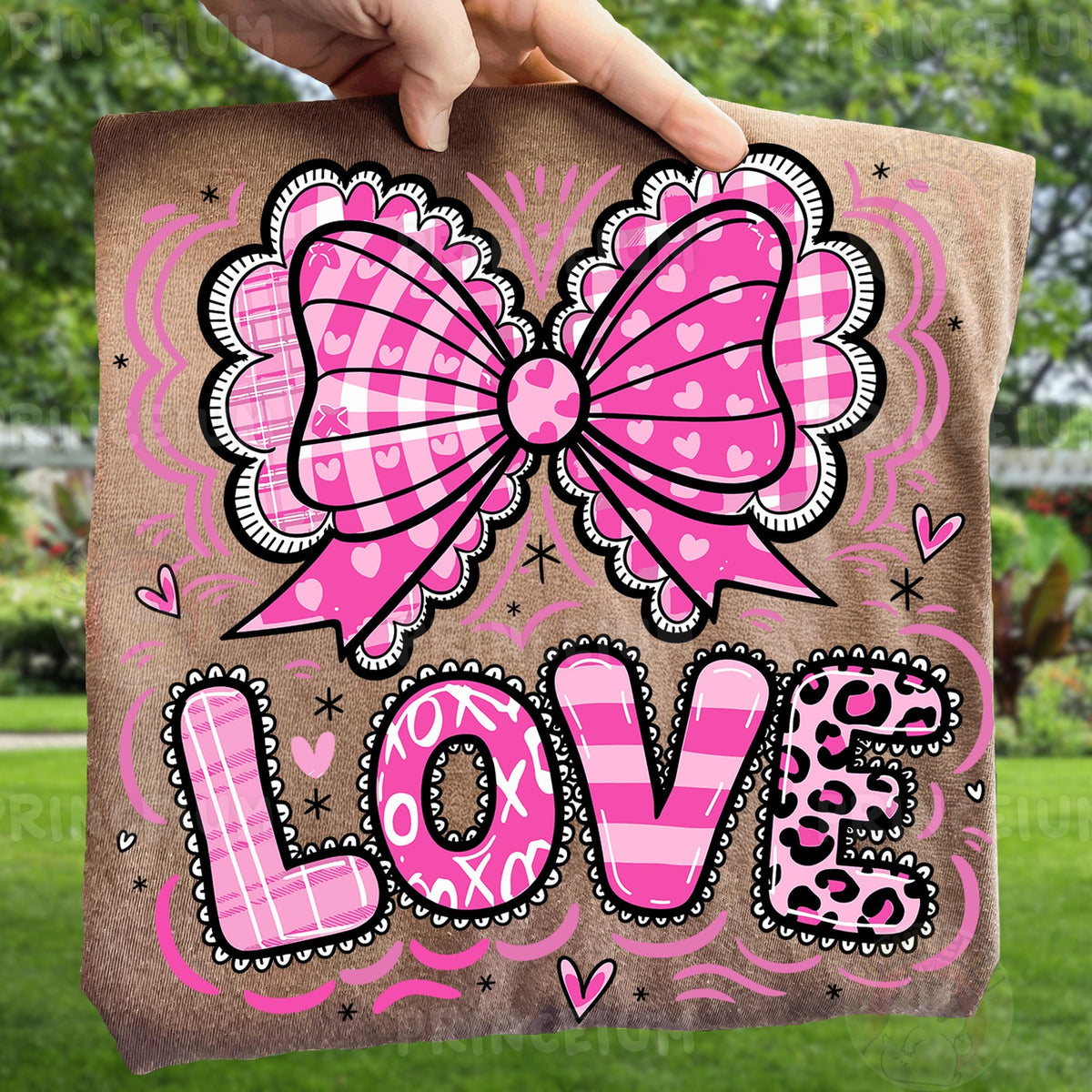 Pink Coquette Bow LOVE