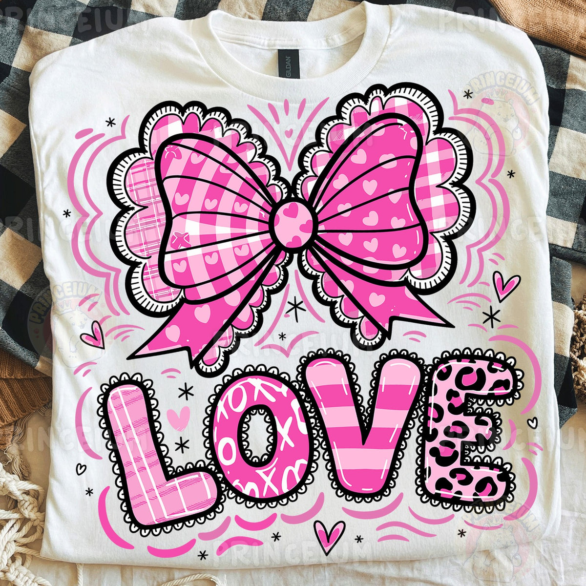 Pink Coquette Bow LOVE