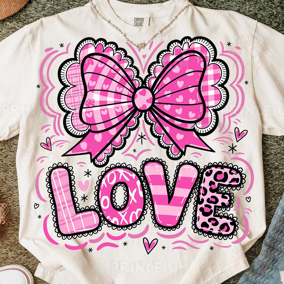 Pink Coquette Bow LOVE