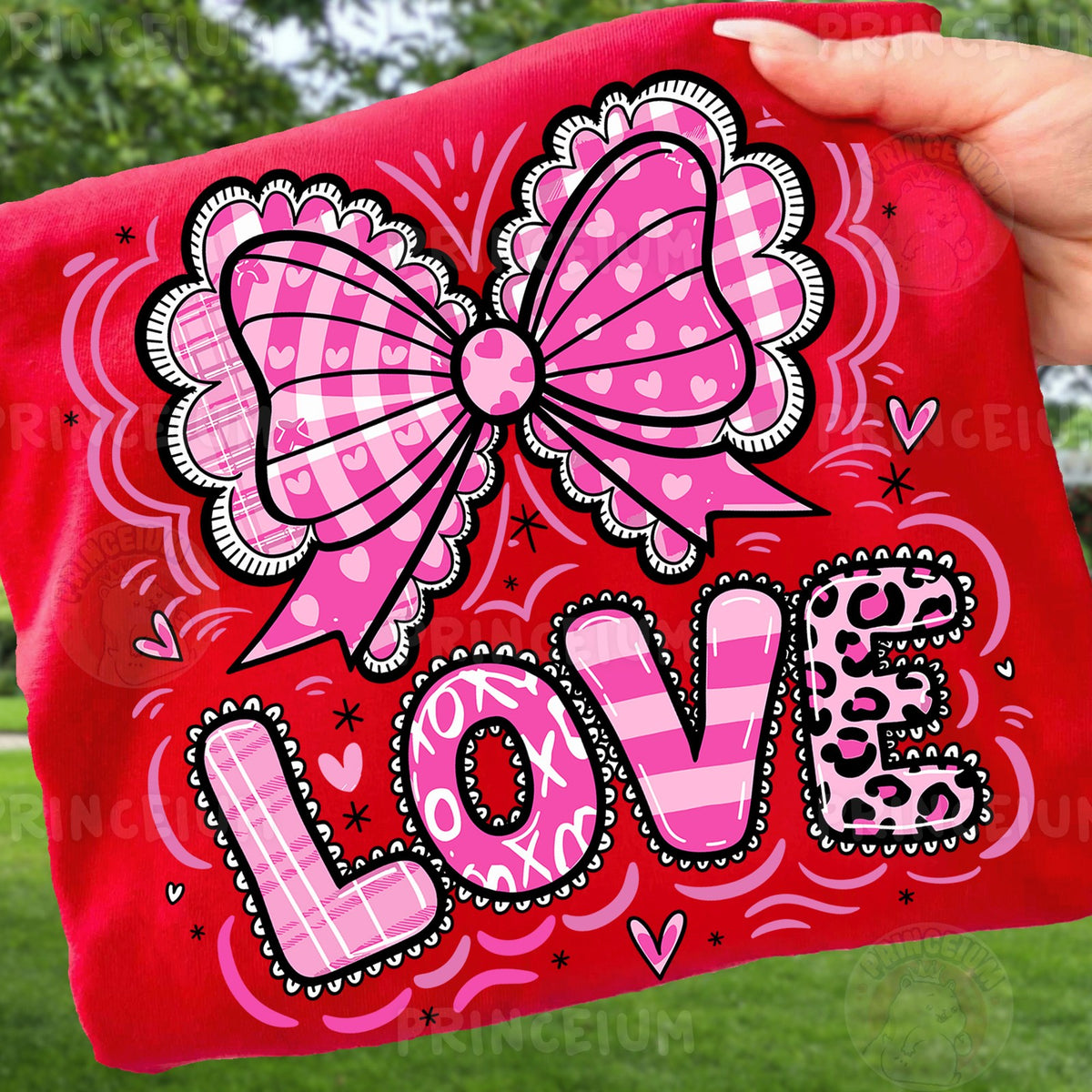 Pink Coquette Bow LOVE