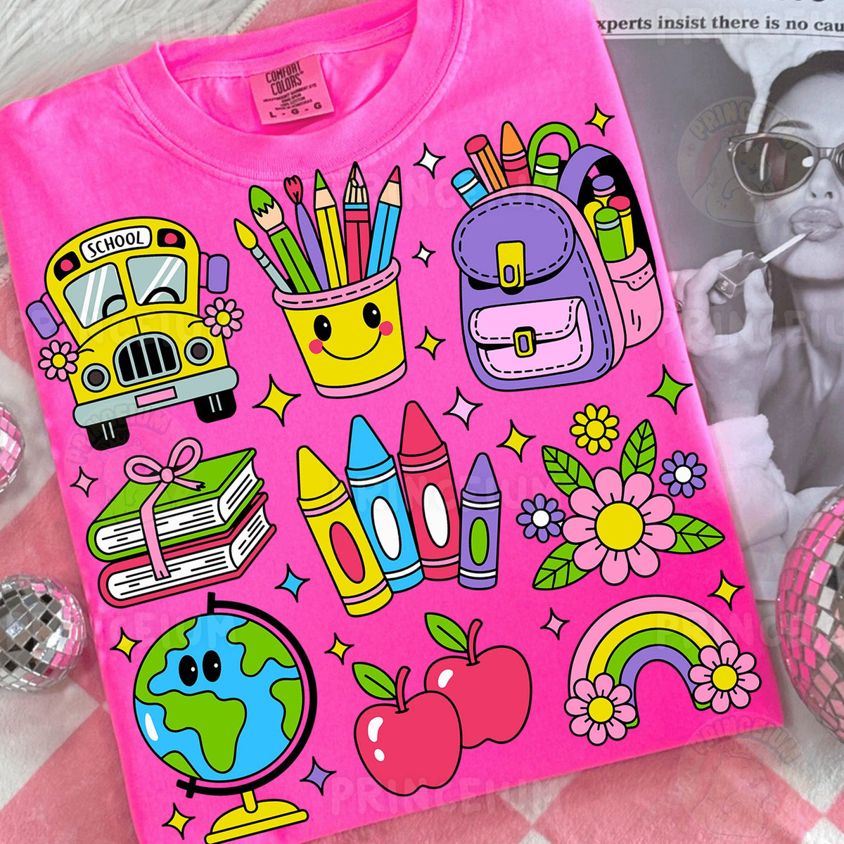Back to School Bus & Pencil Cup