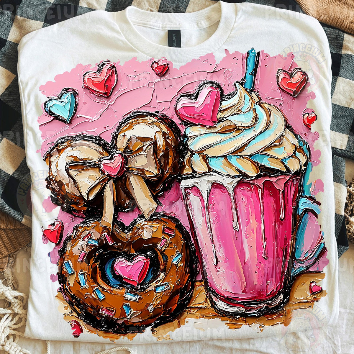 Donuts & Pink Milkshake Hearts