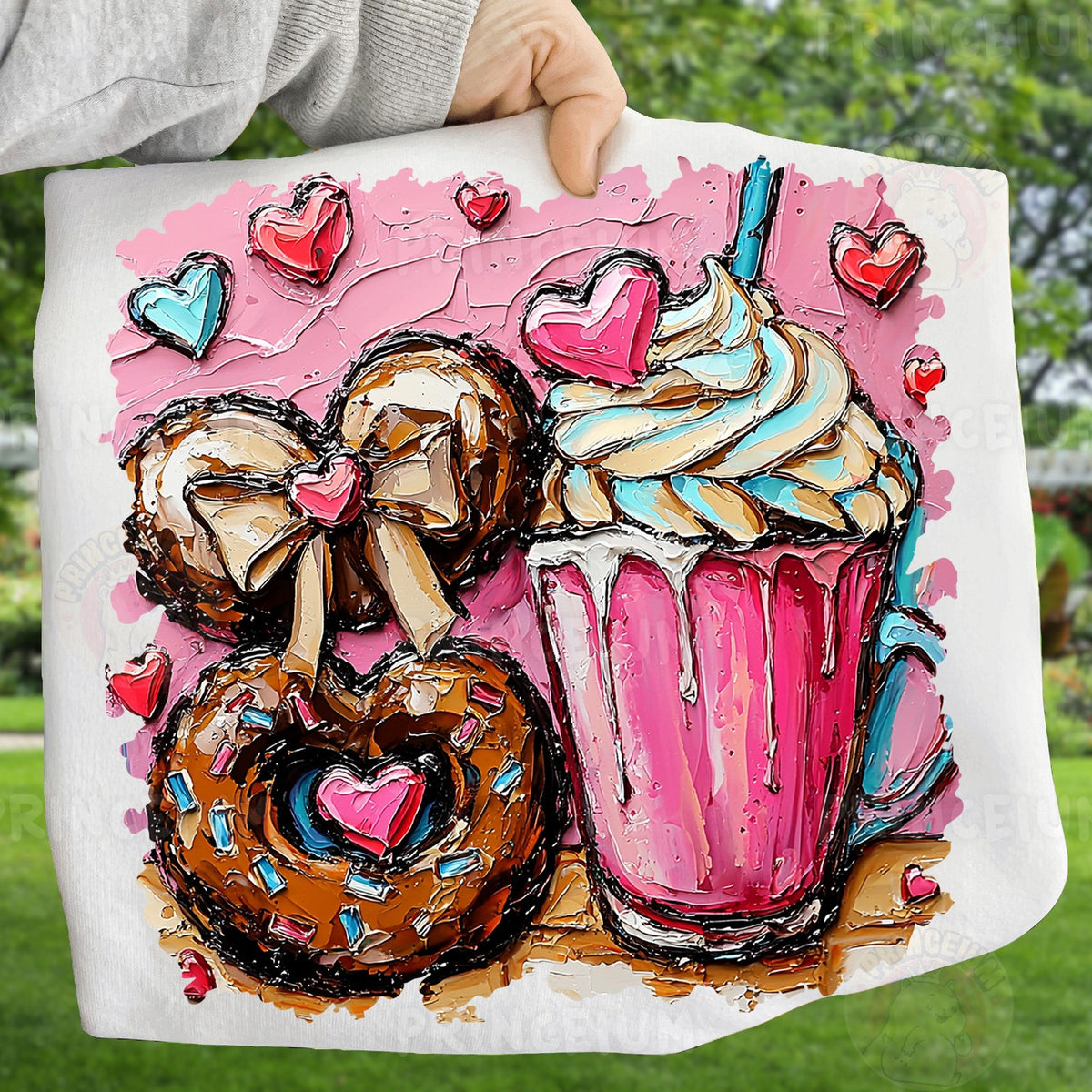 Donuts & Pink Milkshake Hearts