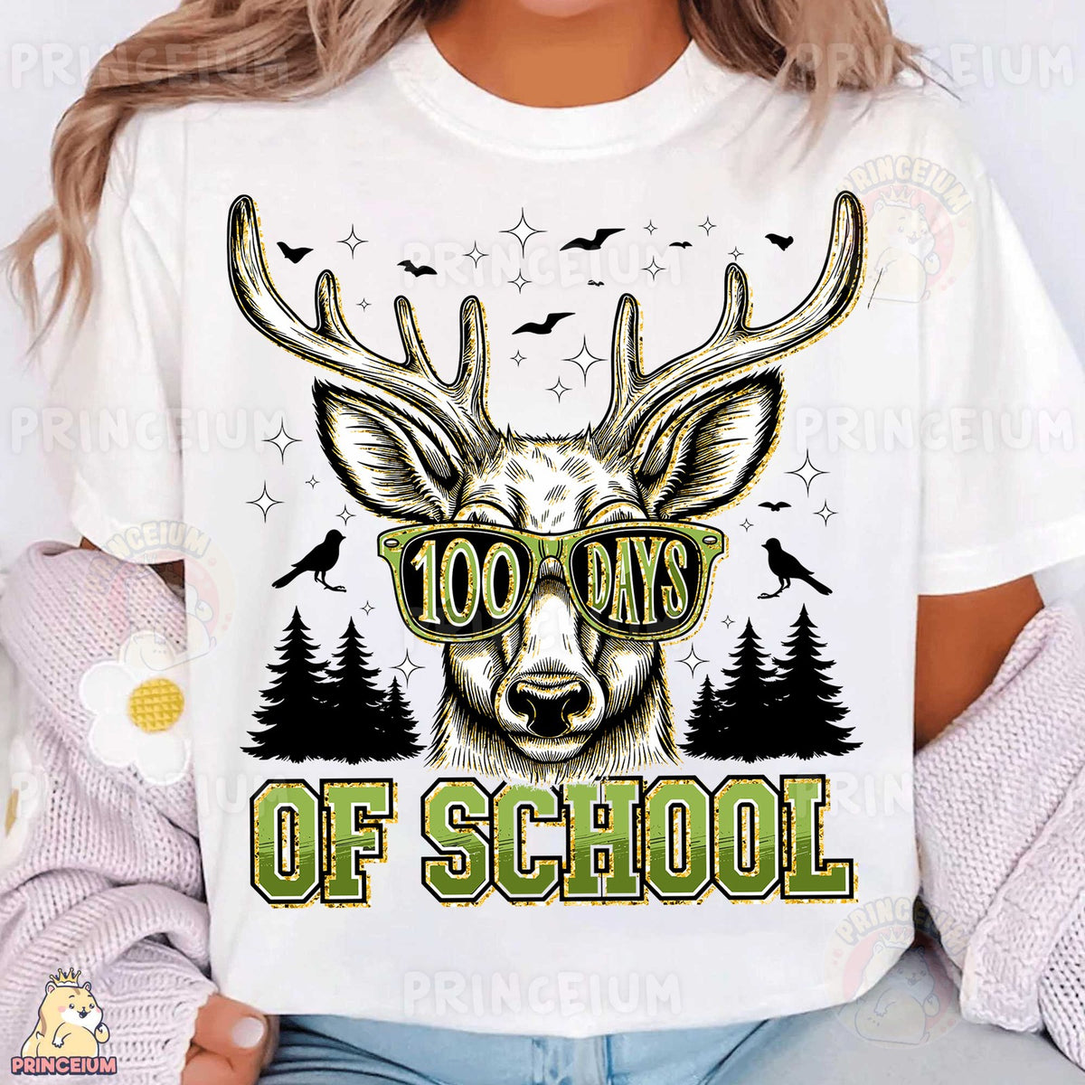 100 Days of School Deer