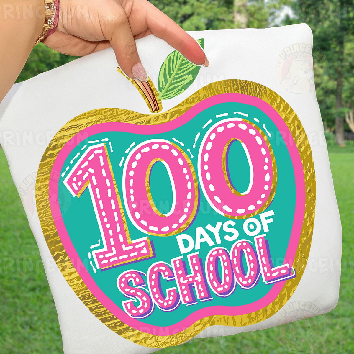 100 Days of School Apple