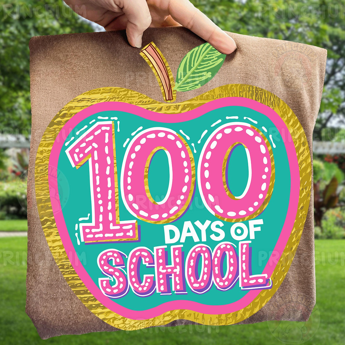100 Days of School Apple