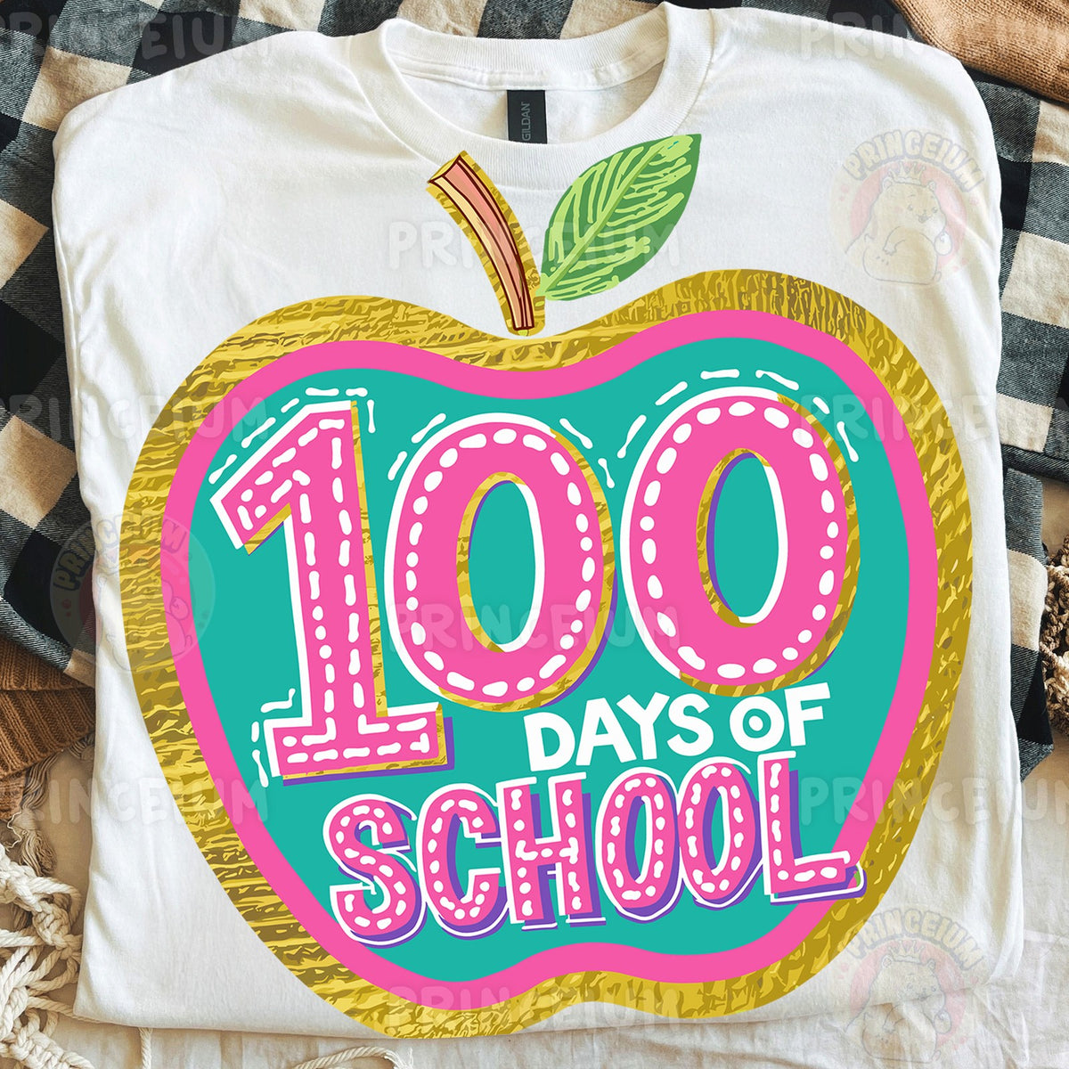 100 Days of School Apple