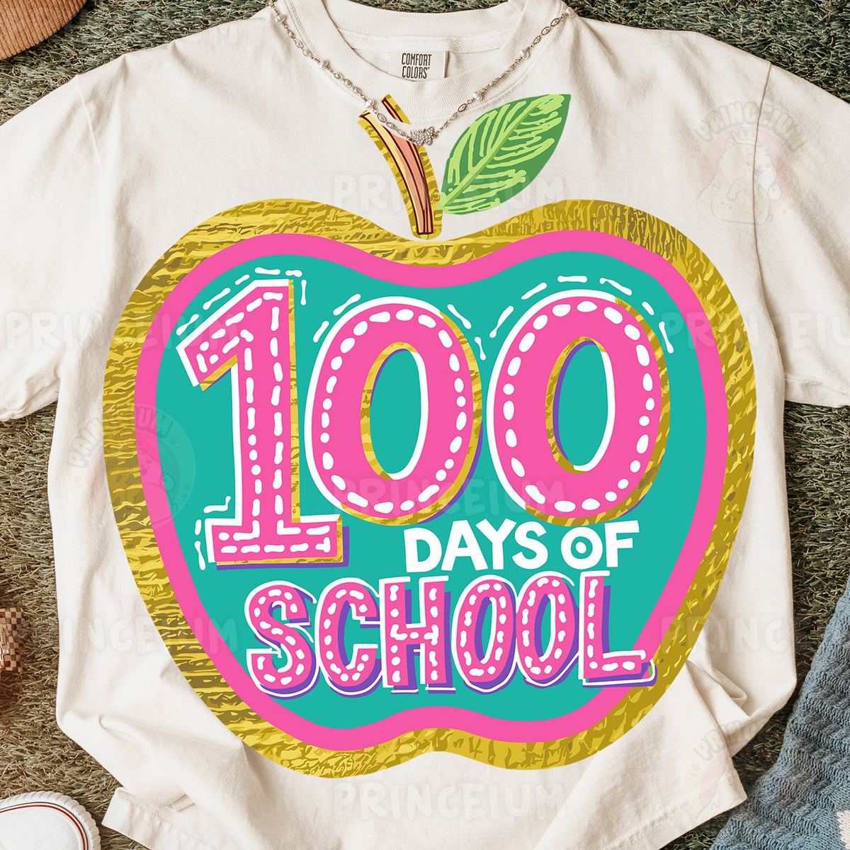 100 Days of School Apple