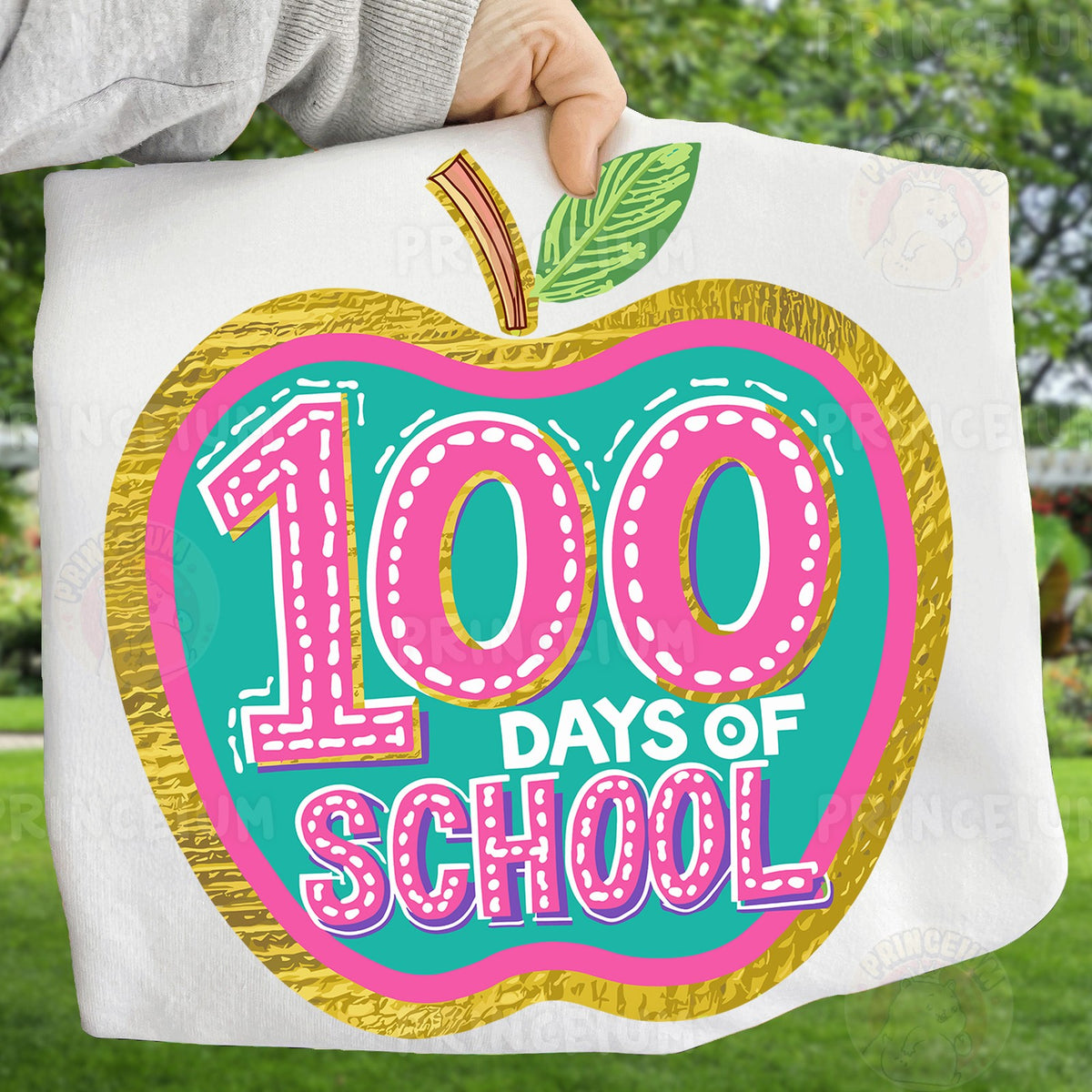 100 Days of School Apple